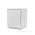 2Gang 1Way Switch With LED Indicator Surface Mounted